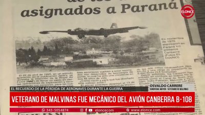 Traslado del ala del Canberra B-108: testimonio de Osvaldo Carrere, mec&aacute;nico el avi&oacute;n en Malvinas